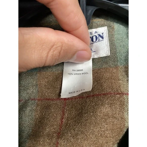 Pendleton Heritage Limited Edition Wool Shacket Shirt Jacket M Green Brown Plaid - Picture 4 of 10